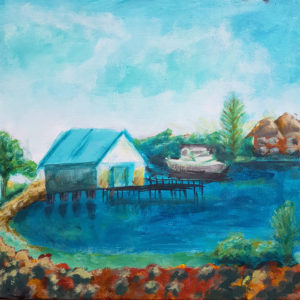 boat house perth painting